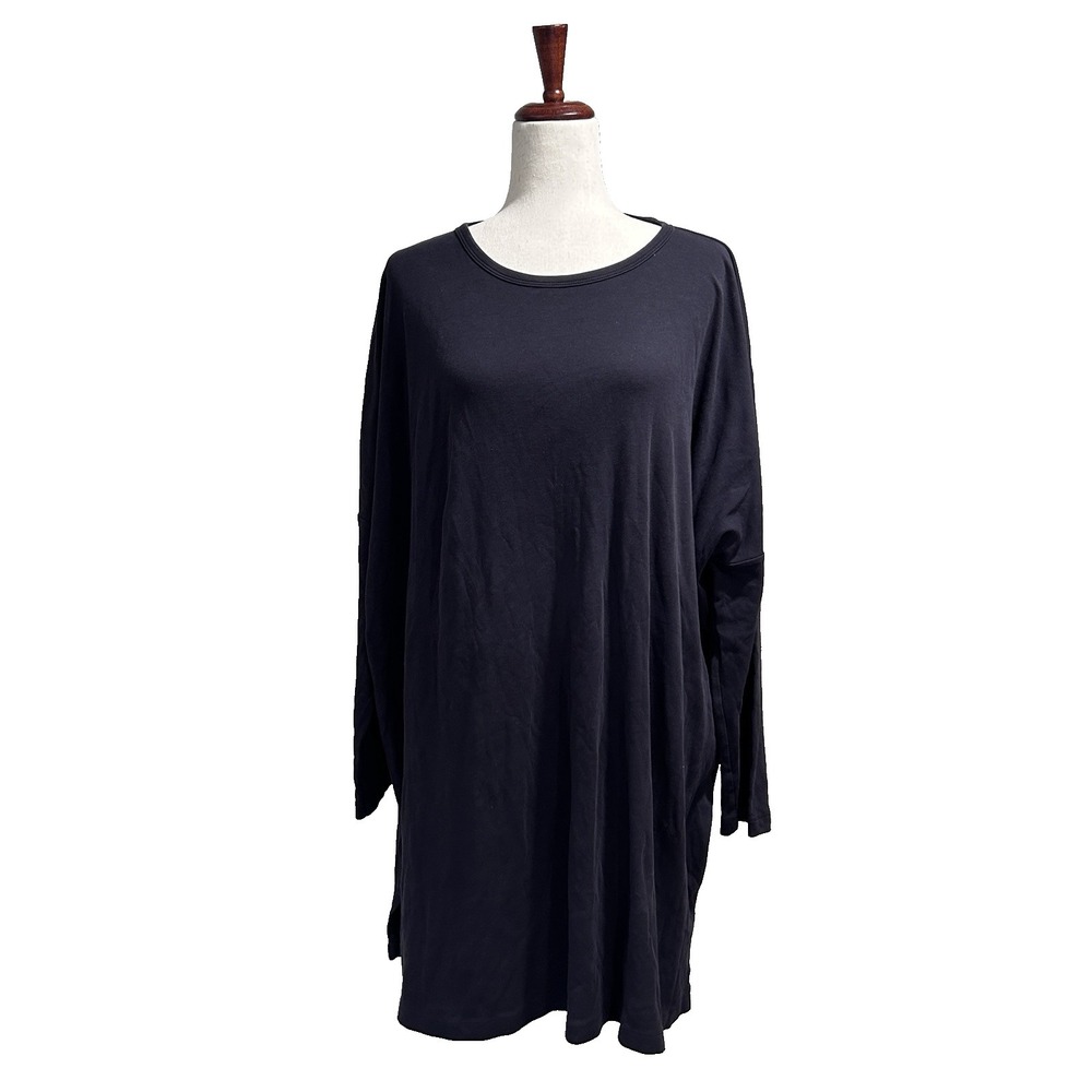 COS Collection of Style Women's Large Oversized Shirt Tunic Minimalist‎ Black